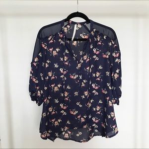 LC Lauren Conrad floral blouse